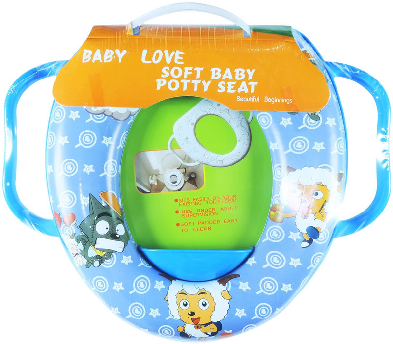 Ole Baby Soft Baby Sheep And Wolf Prints With Side Handle Potty Seat(Multicolor)