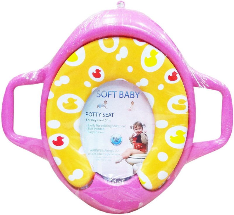 Ole Baby Little Ducks Soft Baby Potty Seat(Pink, Yellow)