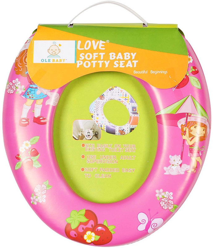 Ole Baby Cutie Princess with Kitty Cat in Garden, Padded, Soft, and Durable,Full Cushion Assorted Potty Seat(Pink)