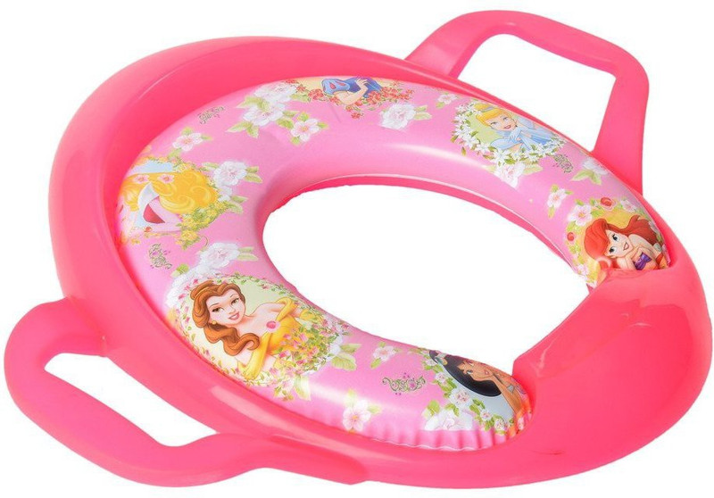 Baby Bucket Soft Padded Potty Training Toilet t With Handles Princess Print Potty Seat(Pink)