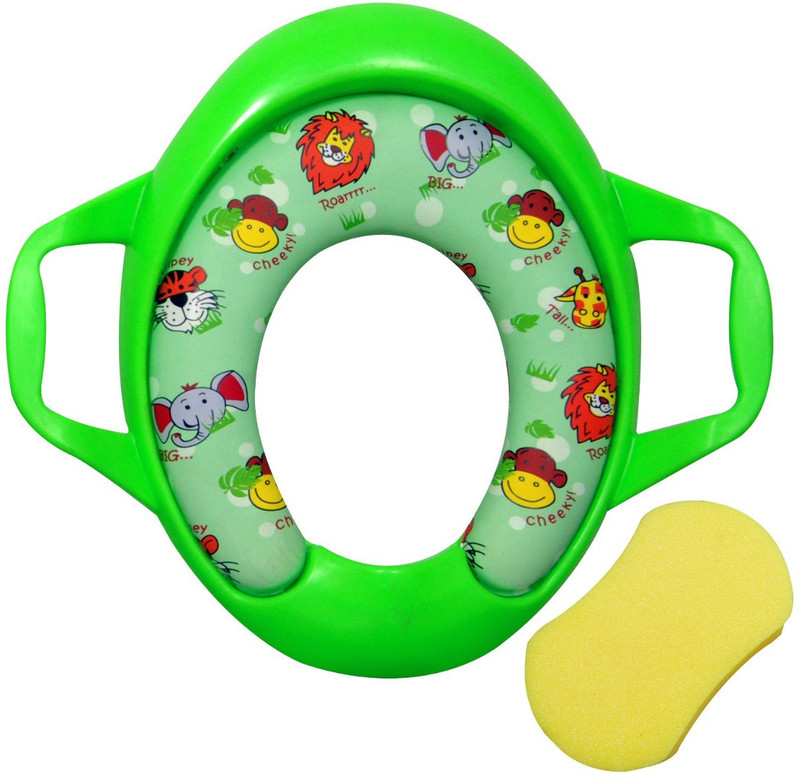Sunbaby Soft Cushion Potty Seat with Handle and Sponge - Foam(Green)