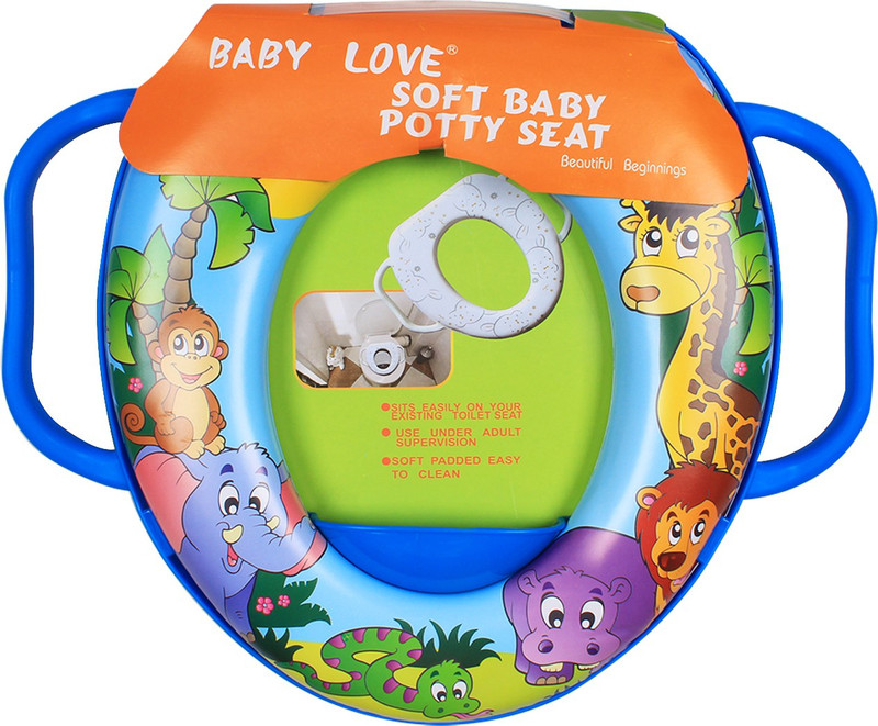 Ole Baby Lion and his Animal Friends Padded, Soft, and Durable,Full Cushion Assorted Trainer With Handle Potty Seat(Multicolor)