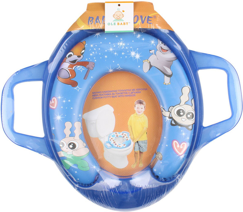 Ole Baby Jumbo Soft Half Cushion Stars Potty Trainer Seat Assorted Potty Seat(Blue)
