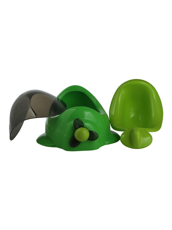 MeeMee Baby Trainer Potty Chair with Airplane Design  Potty Seat(Green)