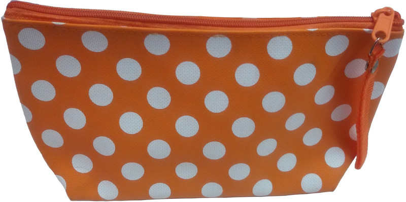Viva Wristlet Pouch(White, Orange)