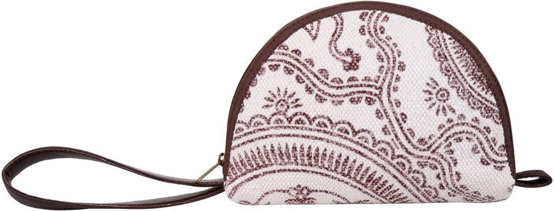 Rajrang Floral Pouch Bag Pouch(White)