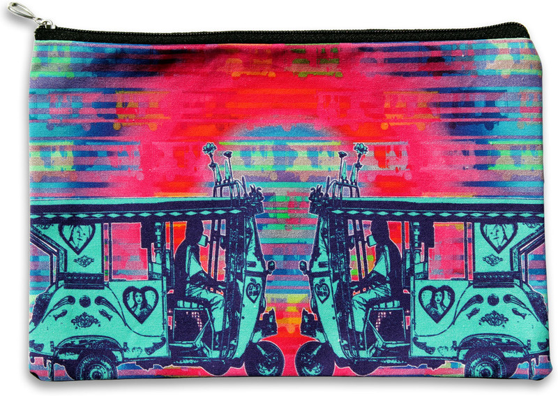 Fatfatiya Two Taxis Utility Pouch(Multicolor)