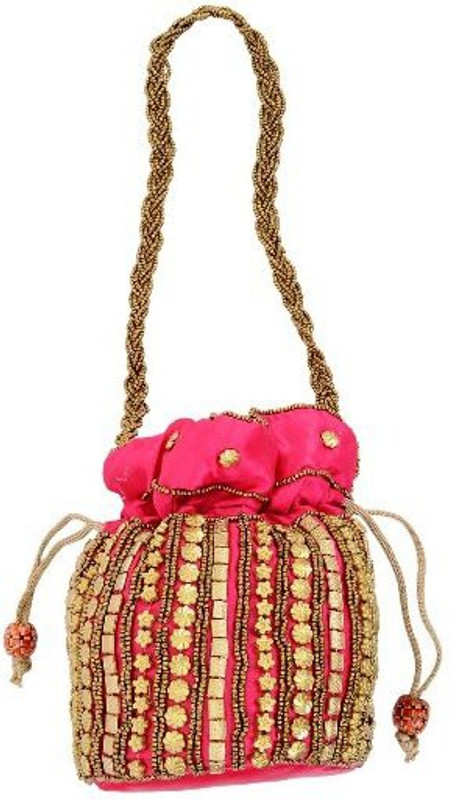 Motherland Designer Case Potli(Pink)