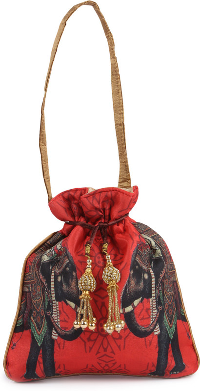 Naaz Nakhra Red Elephant Potli(Red)