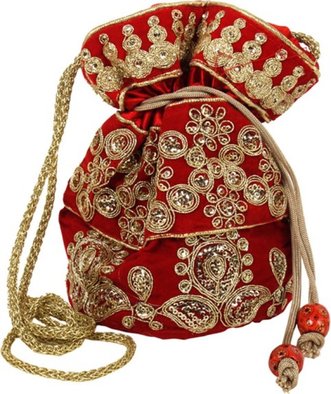 Purpledip Ethnic Potli(Red)