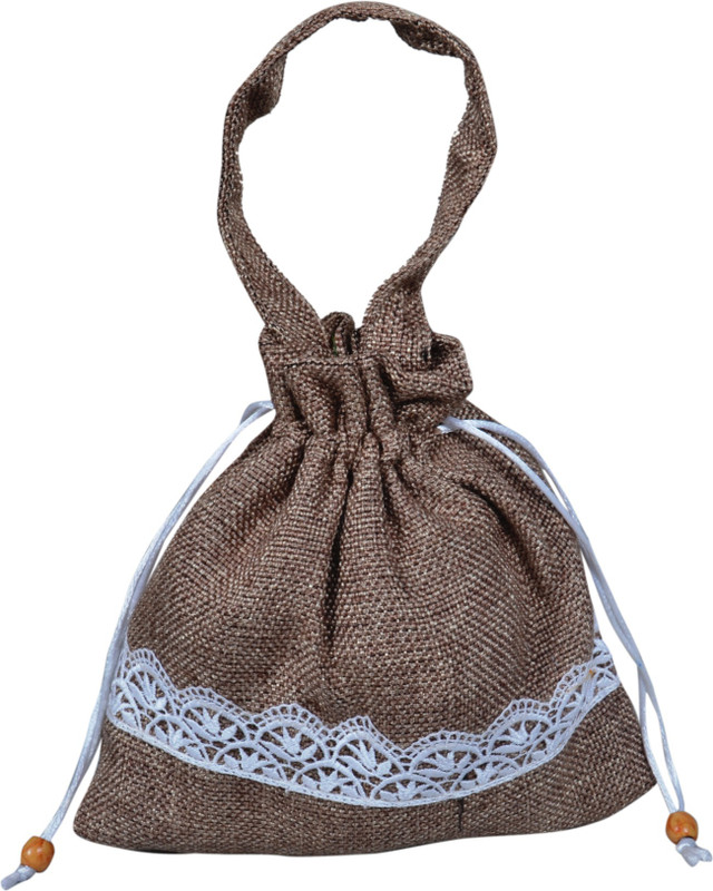 Angelfish Designer Indian jute potali Potli(Multicolor)