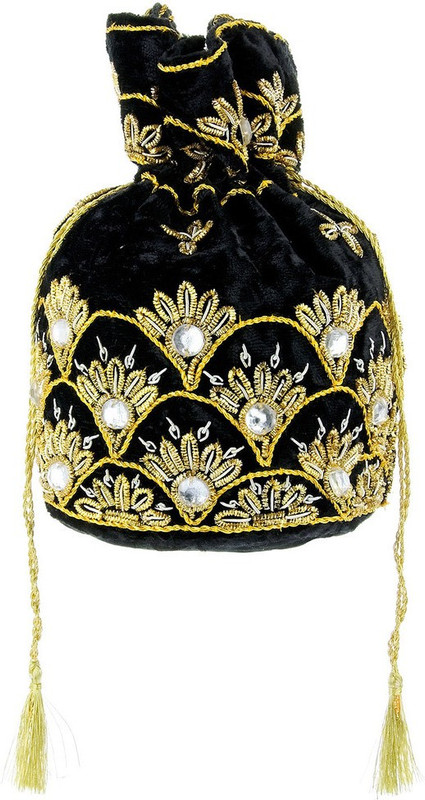 Home N Mee Royal Potli(Gold, Black)