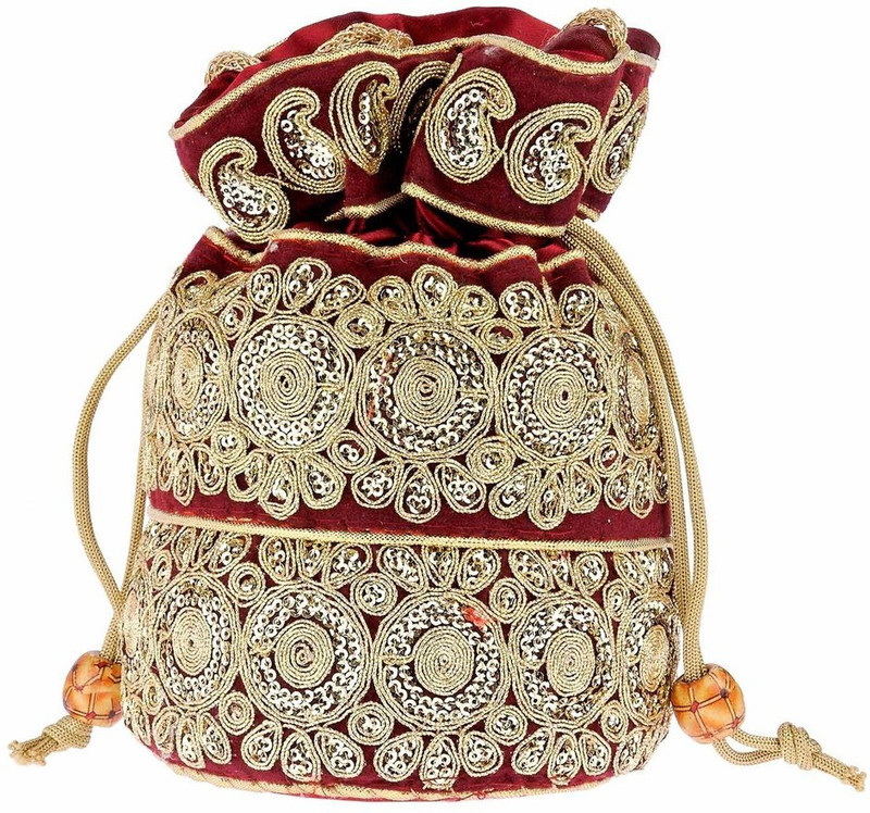 Home N Mee Red Zari Potli(Red)