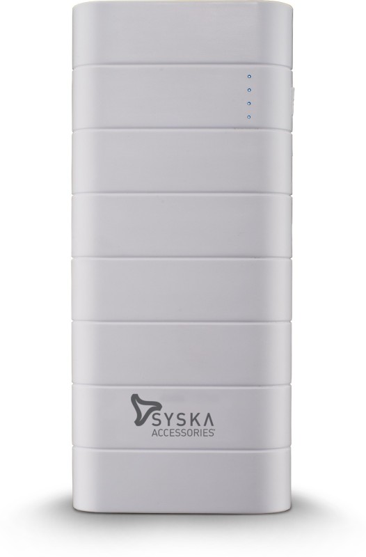 Syska 10000 mAh Power Bank (Power Boost 100)(White, Lithium-ion)