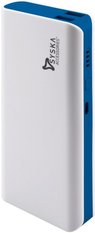 Syska 11000 mAh Power Bank (x-110-wb)(White,Blue, Lithium-ion)