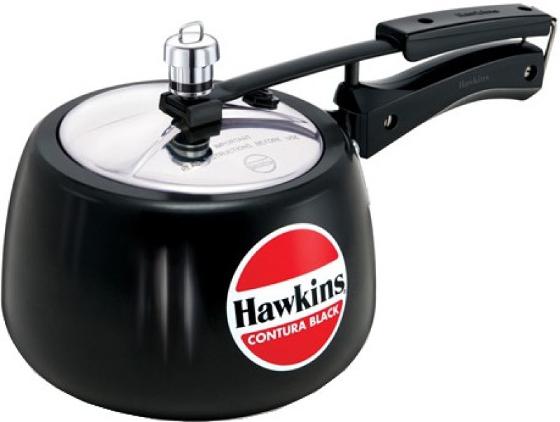 Hawkins Contura Black 3 L Pressure Cooker(Aluminium)