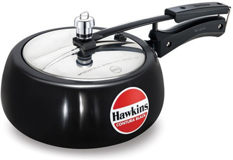 Hawkins Contura Black 1.5 L Pressure Cooker(Aluminium)