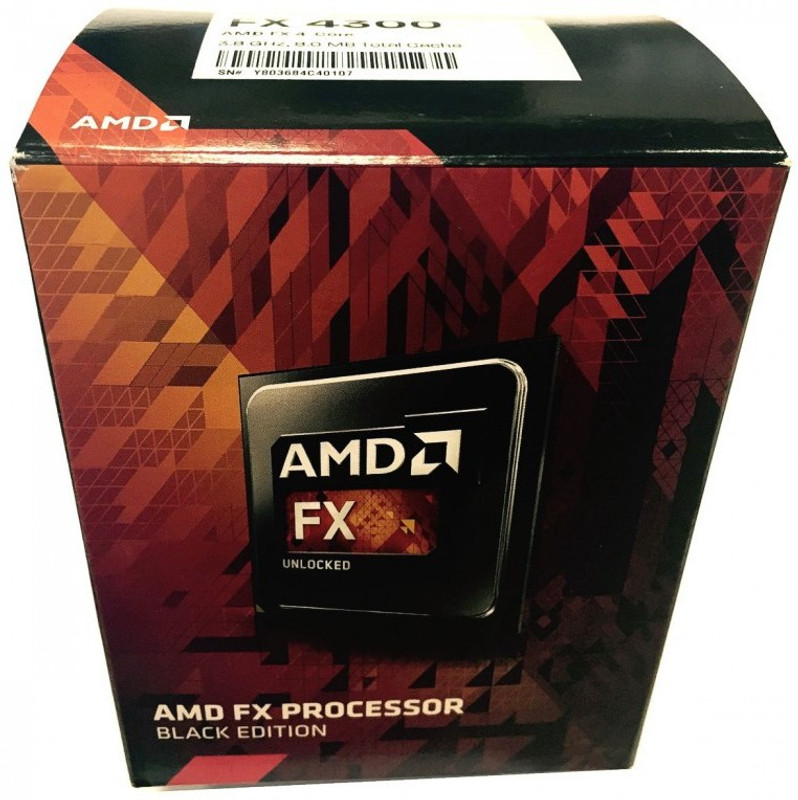 AMD 3.8 GHz AM3+ FX 4300 AMD FX 4- core Processor