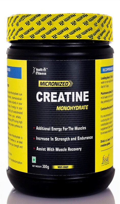 HealthVit Micronized Creatine Powder - 300 g (Unflavored) Creatine(300 g, Unflavoured) RS.385 (43.00% Off) - Flipkart