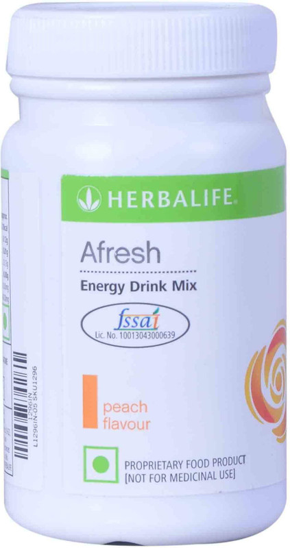 Herbalife Afresh Energy Drink Mix - 50gms - Peach Flavour Protein Blends(50 g, Peach) RS.525 (37.00% Off) - Flipkart