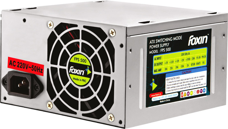Foxin FPS 500S 500 Watts PSU(Silver)