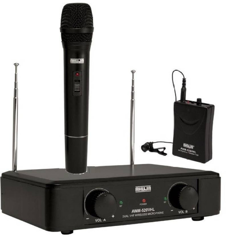 Ahuja AWM-520VHL AWM-520VHL WIRELESS HAND & COLLAR MICROPHONE Indoor PA System(120 W)