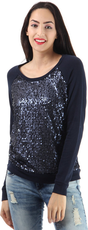 Only Round Neck Embellished Women Pullover