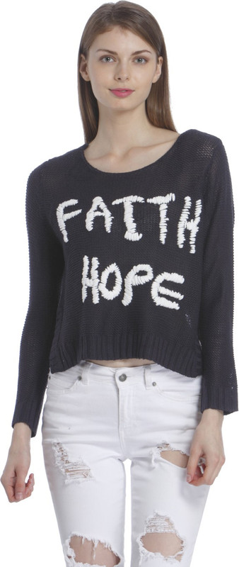 Only Round Neck Embroidered Women Pullover