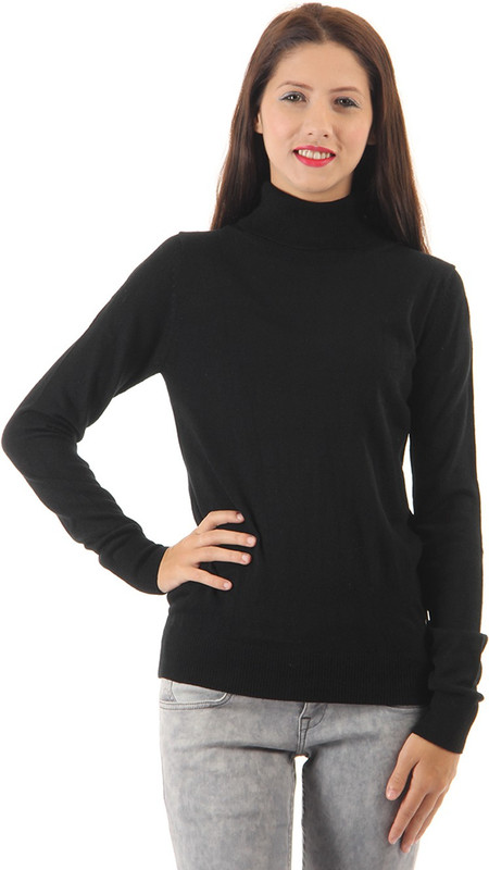 Pepe Jeans Turtle Neck Solid Women Pullover