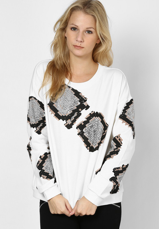 Vero Moda Round Neck Printed Women Pullover