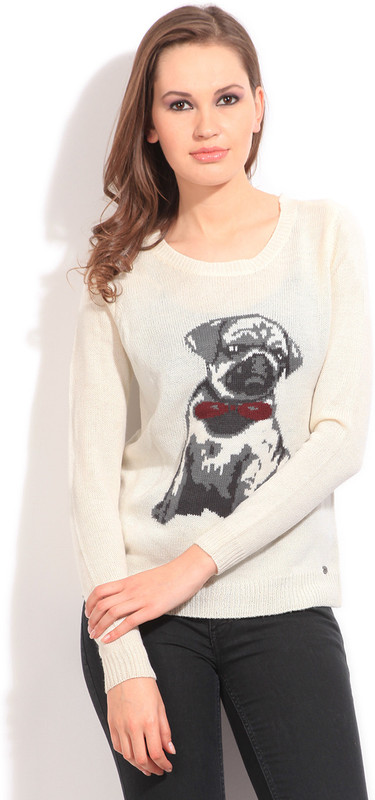 Only Round Neck Printed Women Pullover