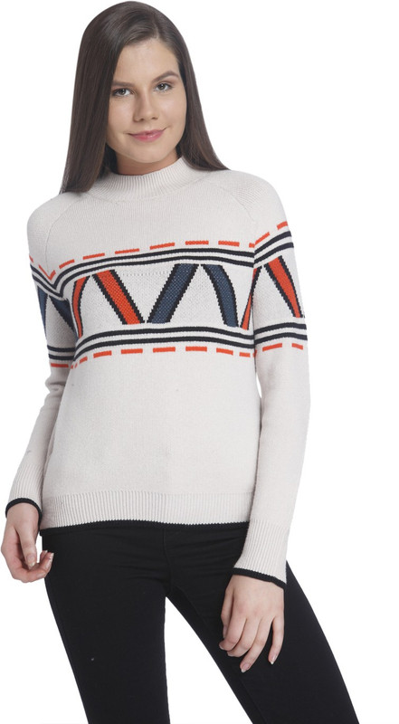 Vero Moda Turtle Neck Printed Women Pullover