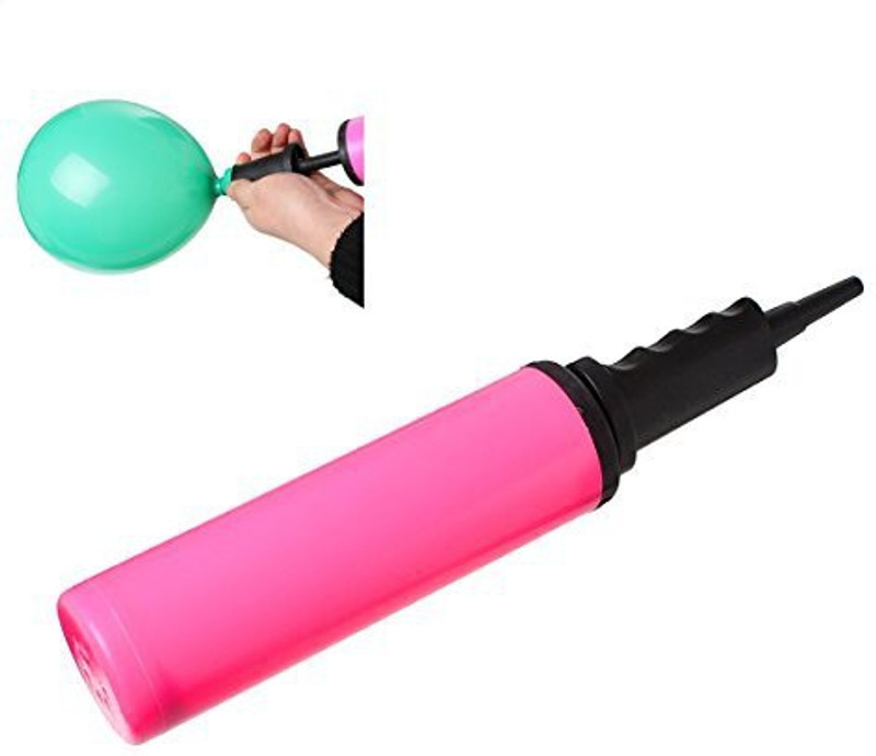 PEPPERLONELY Cylinder Plastic Balloon Pump Inflator Tool Balloon Pump(Pink)