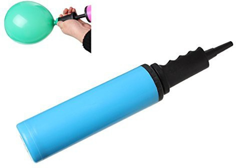 PEPPERLONELY Cylinder Plastic Balloon Pump Inflator Tools Balloon Pump(Blue)