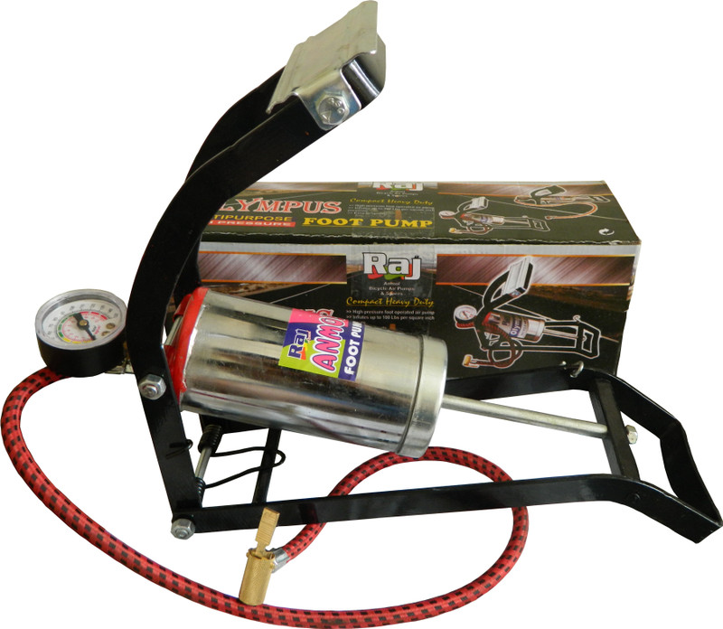 Raj Anmol Multipurpose Car, Bicycle, Motorcycle Pump(Multicolor) RS.630 (32.00% Off) - Flipkart