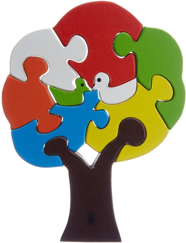 Skillofun Bird Tree Wooden Puzzle(9 Pieces)