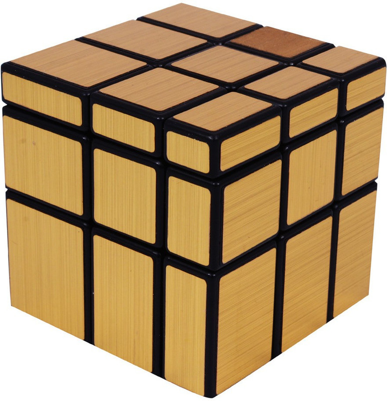 RR Enterprizes Mirror Cube Toy in Gold Color(2 Pieces)