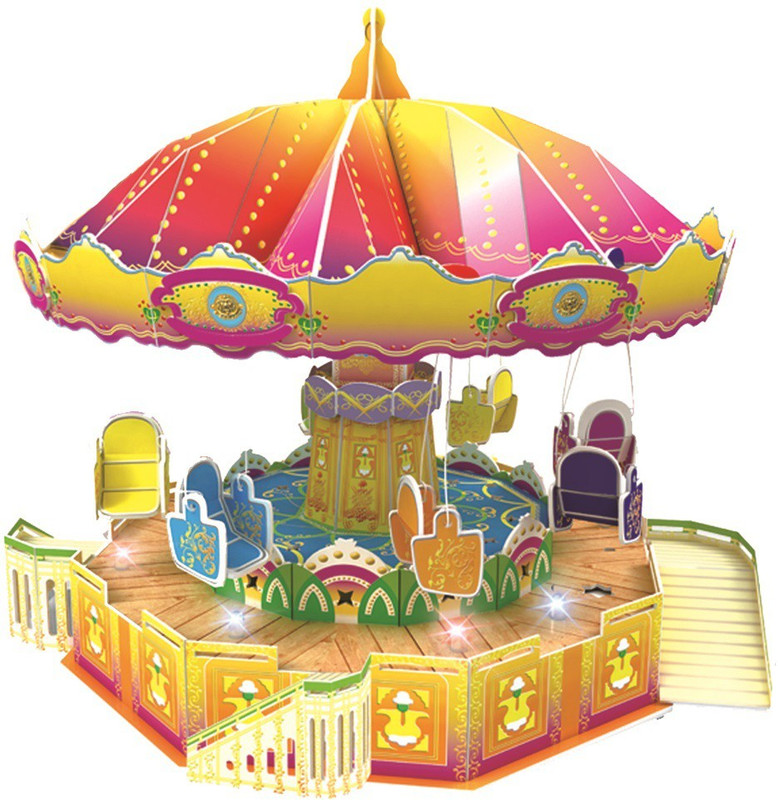 Webby Flying Chair 3D DIY Paper Jigsaw Puzzle With Light and Music(92 Pieces)