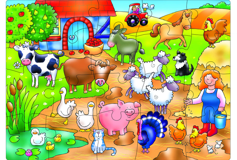 Orchard Toys Who's on the Farm?(20 Pieces)