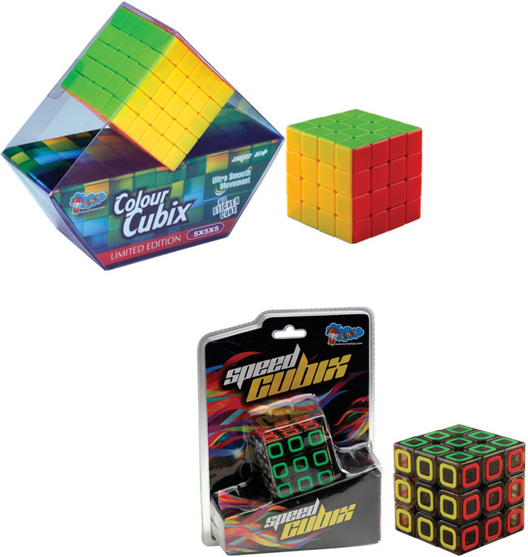 Sunny New Colour Stickerless 5x5 And Speed Cube Twin Pack(2 Pieces)