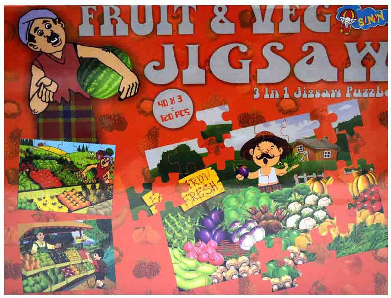 Sunny Fruit & Veg Jigsaw(120 Pieces)