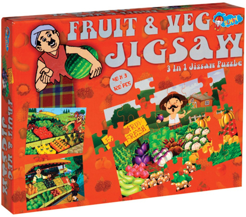 Sunny New Jigsaw Fruit & Veg(120 Pieces)