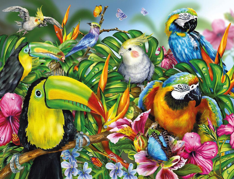 Ravensburger Tropical Birds(2000 Pieces)