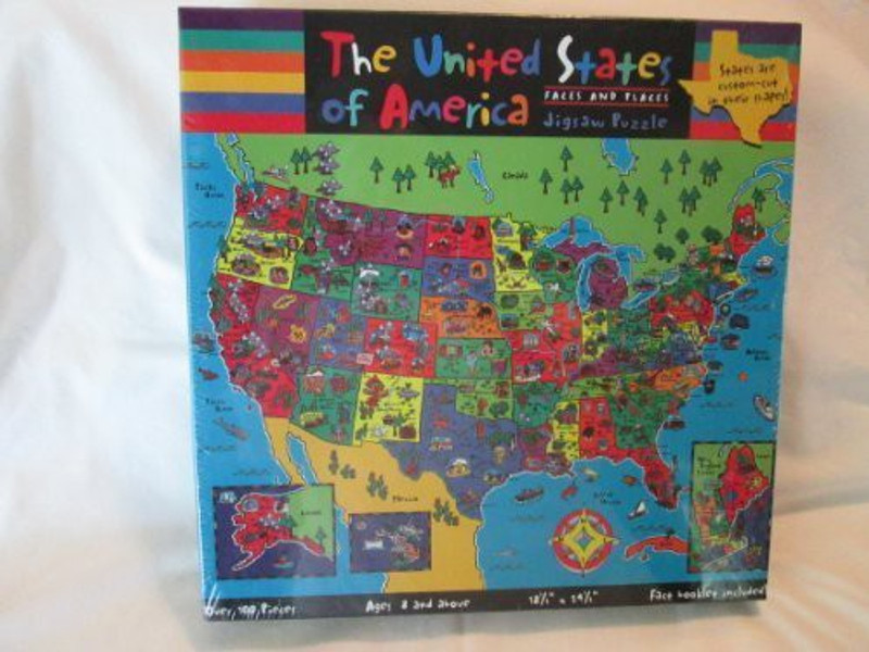Great American Puzzle Factory Faces And Places The United States Of America 100 Piece Puzzle 100 Pieces Buy Online In Barbados At Barbados Desertcart Com Productid 165292072