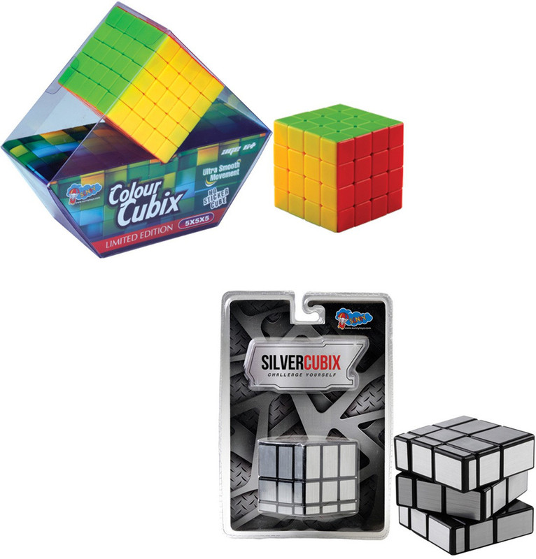 Sunny New Colour Stickerless 5x5 And Silver Cube Twin Pack(2 Pieces)