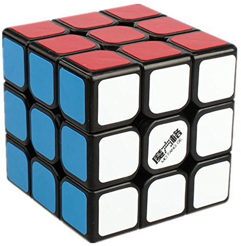 D-Fantix Qiyi Mofangge Thunderclap Speed Cube 3X3 Smooth Magic Cube Puzzle 57Mm (Black)(1 Pieces)
