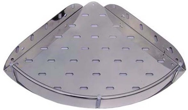 dispodecor Steel Wall Shelf(Number of Shelves - 1, Silver)