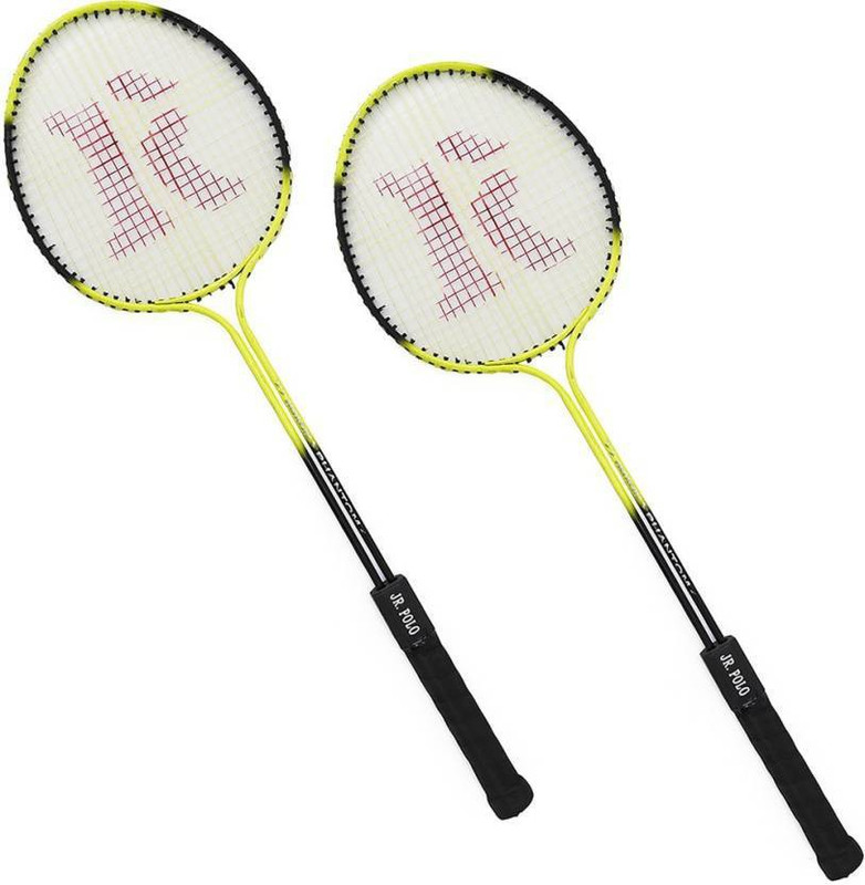 roxon JR POLO DOUBLE SHAFT BADMINTON SET Multicolor Unstrung Badminton Racquet(Pack of: 2, 180 g)