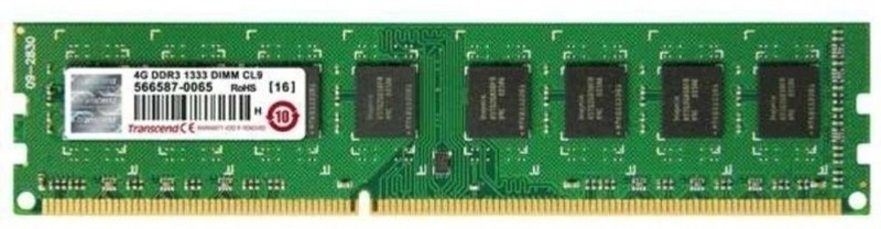 Transcend DDR3-1333 DDR3 4 GB PC RAM (JM1333KLN-4G) Bundle of 2