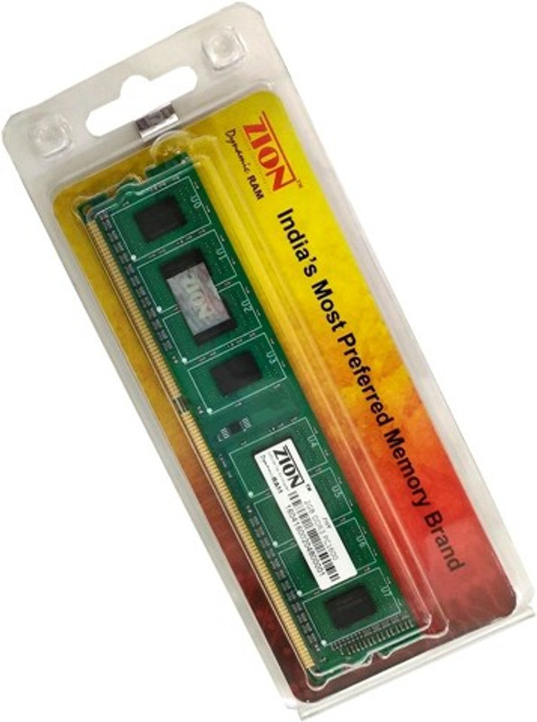 Zion Desktop DDR3 2 GB (Dual Channel) PC (Zhy16002048)(Green)